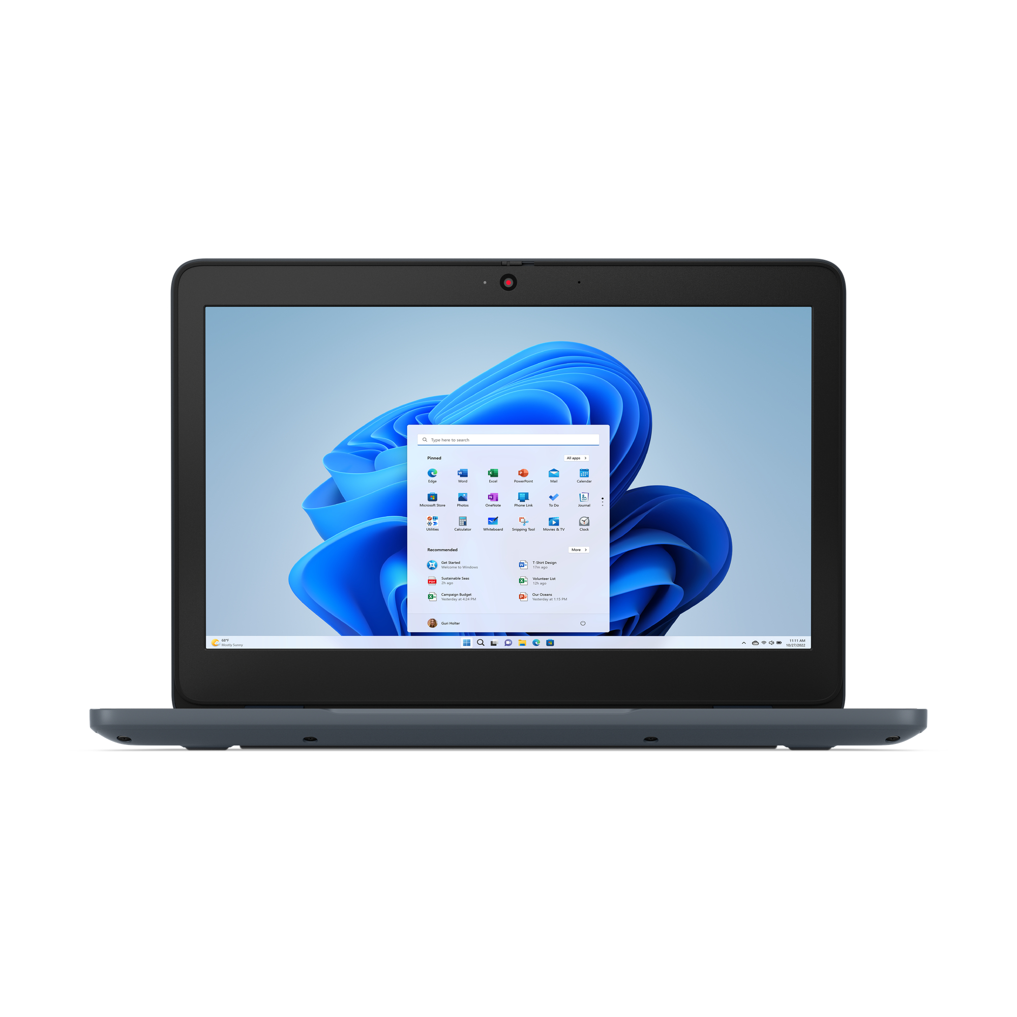 Lenovo 100w Gen 5 Intel® N N150 Laptop 29.5 cm (11.6") HD 8 GB LPDDR5-SDRAM 128 GB SSD Wi-Fi 6E (802.11ax) Windows 11 Pro English Grey