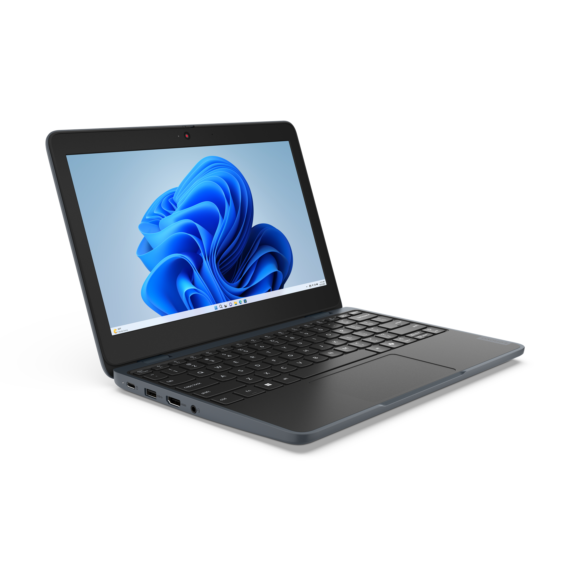 Lenovo 100w Gen 5 Intel® N N150 Laptop 29.5 cm (11.6") HD 8 GB LPDDR5-SDRAM 128 GB SSD Wi-Fi 6E (802.11ax) Windows 11 Pro English Grey - Image 3