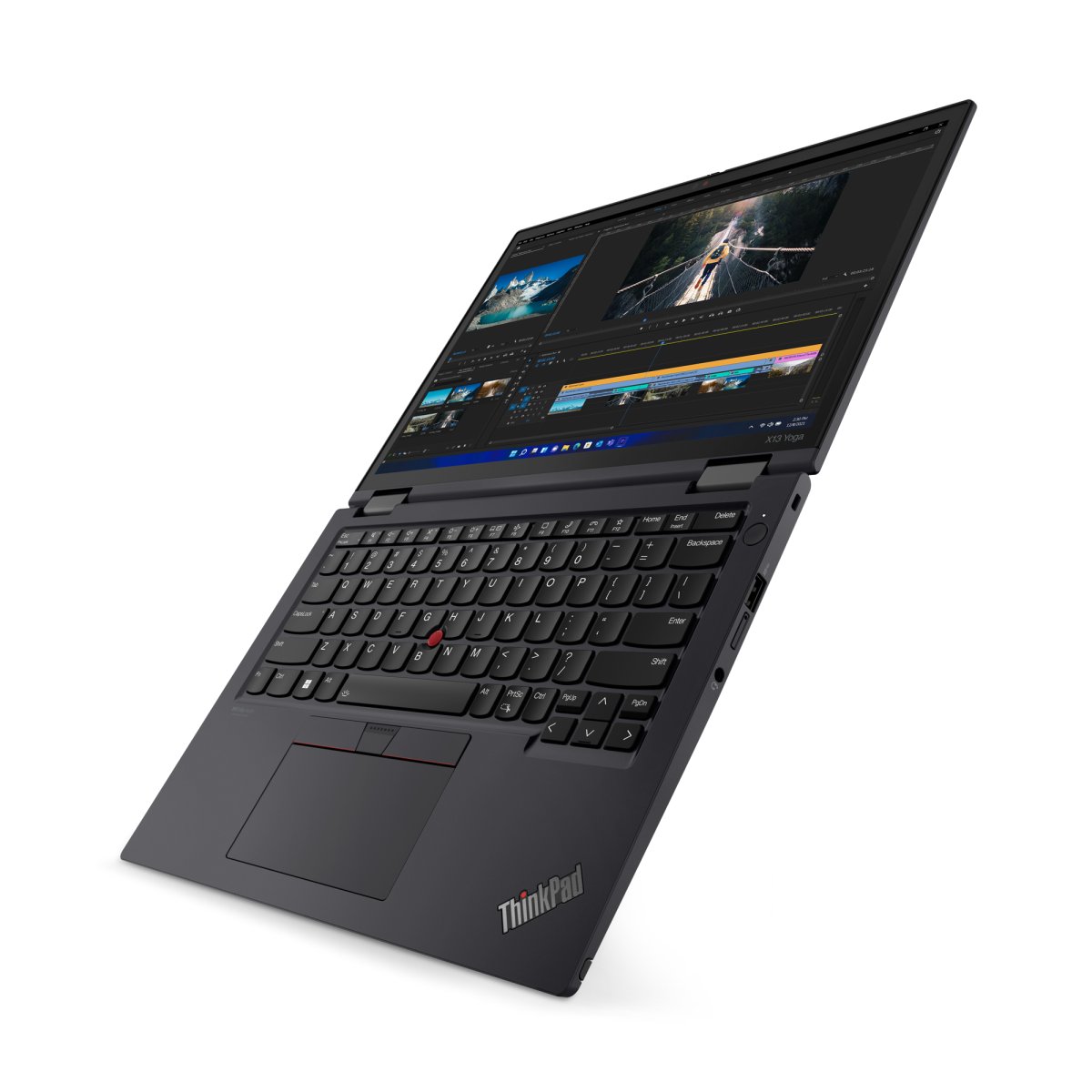 Lenovo ThinkPad X13 Yoga Gen 3 Intel® Core™ i5 i5-1235U Hybrid (2-in-1) 13.3" Touchscreen WUXGA 16 GB LPDDR4x-SDRAM 256 GB SSD Wi-Fi 6E (802.11ax) Windows 11 Pro UK English Black - Image 4